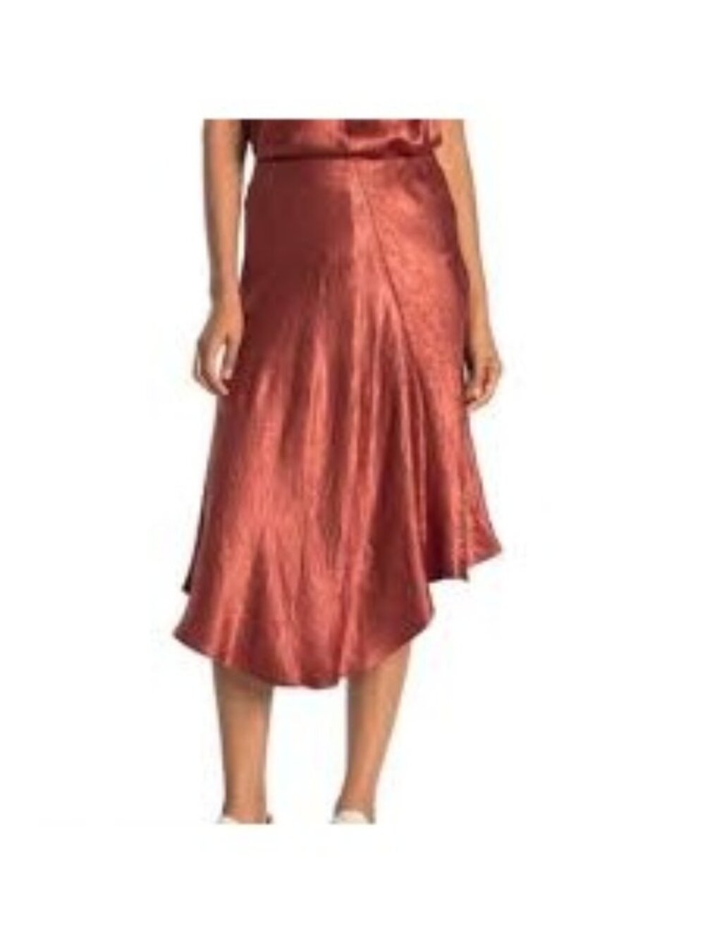 Vince Bias Cut midi skirt Rust color for Fall XS